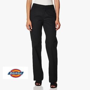 Dickies Women's Stretch Twill Relaxed Fit Straight Leg Pants